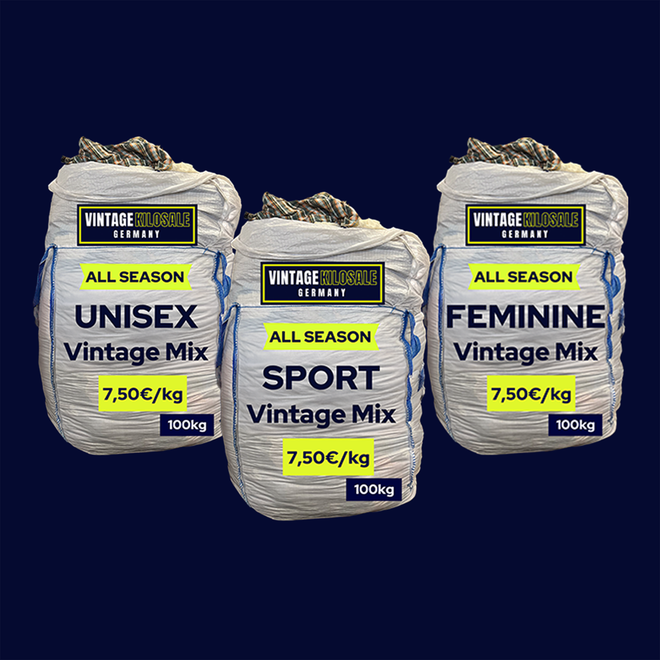 UNISEX + FEMININE + SPORTSWEAR Vintage Set | 300kg