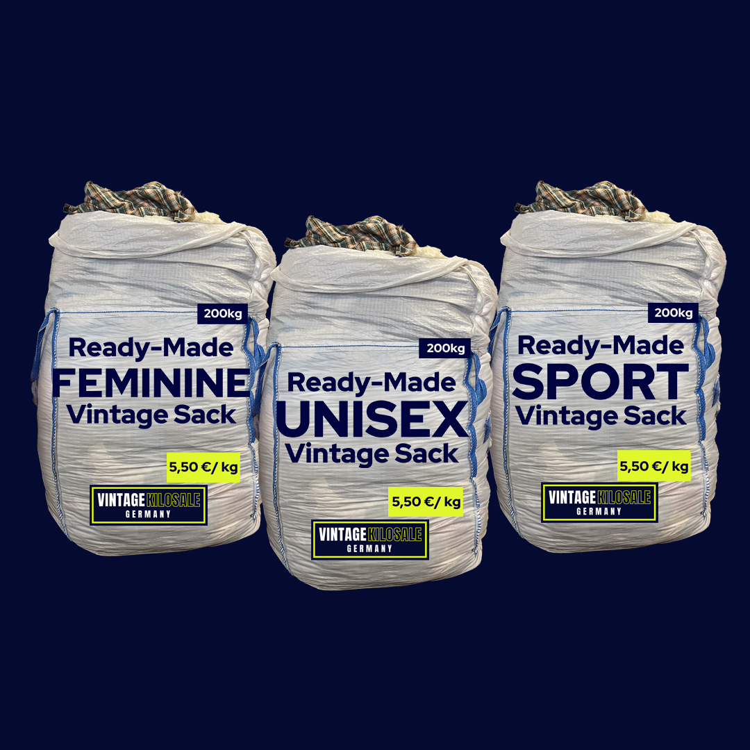Ready-Made UNISEX + FEMININE + SPORTSWEAR Vintage Set | 600kg