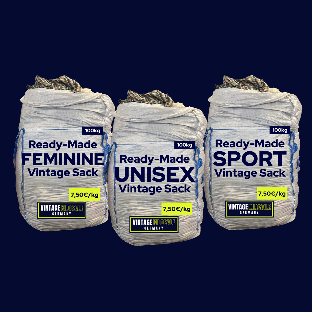 Ready-Made UNISEX + FEMININE + SPORTSWEAR Vintage Set | 300kg