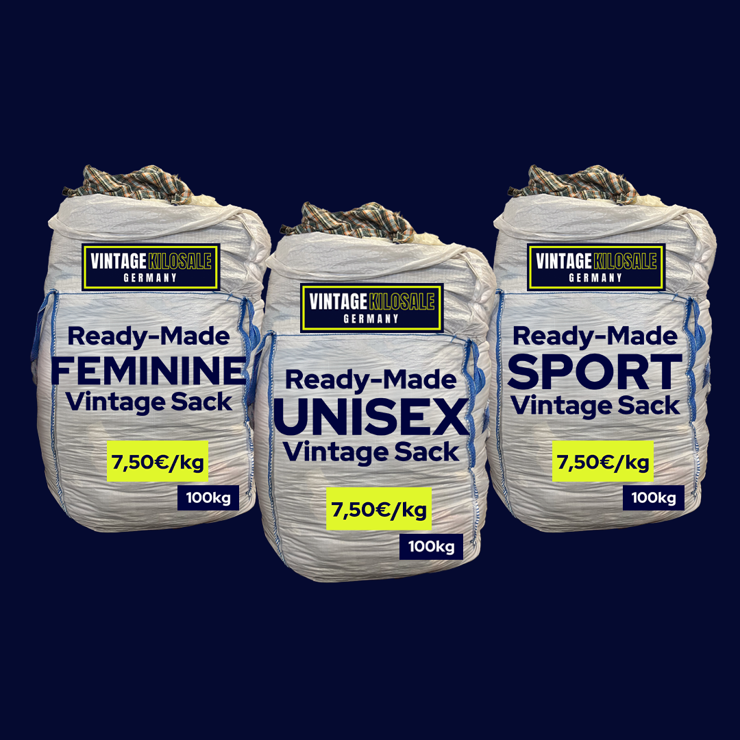 Ready-Made UNISEX + FEMININE + SPORTSWEAR Vintage Set | 300kg