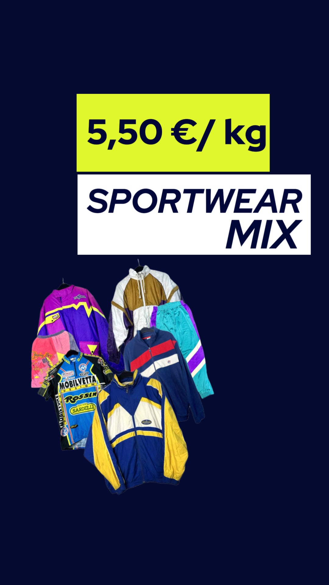 Ready-Made UNISEX + SPORTSWEAR Vintage Set | 400kg