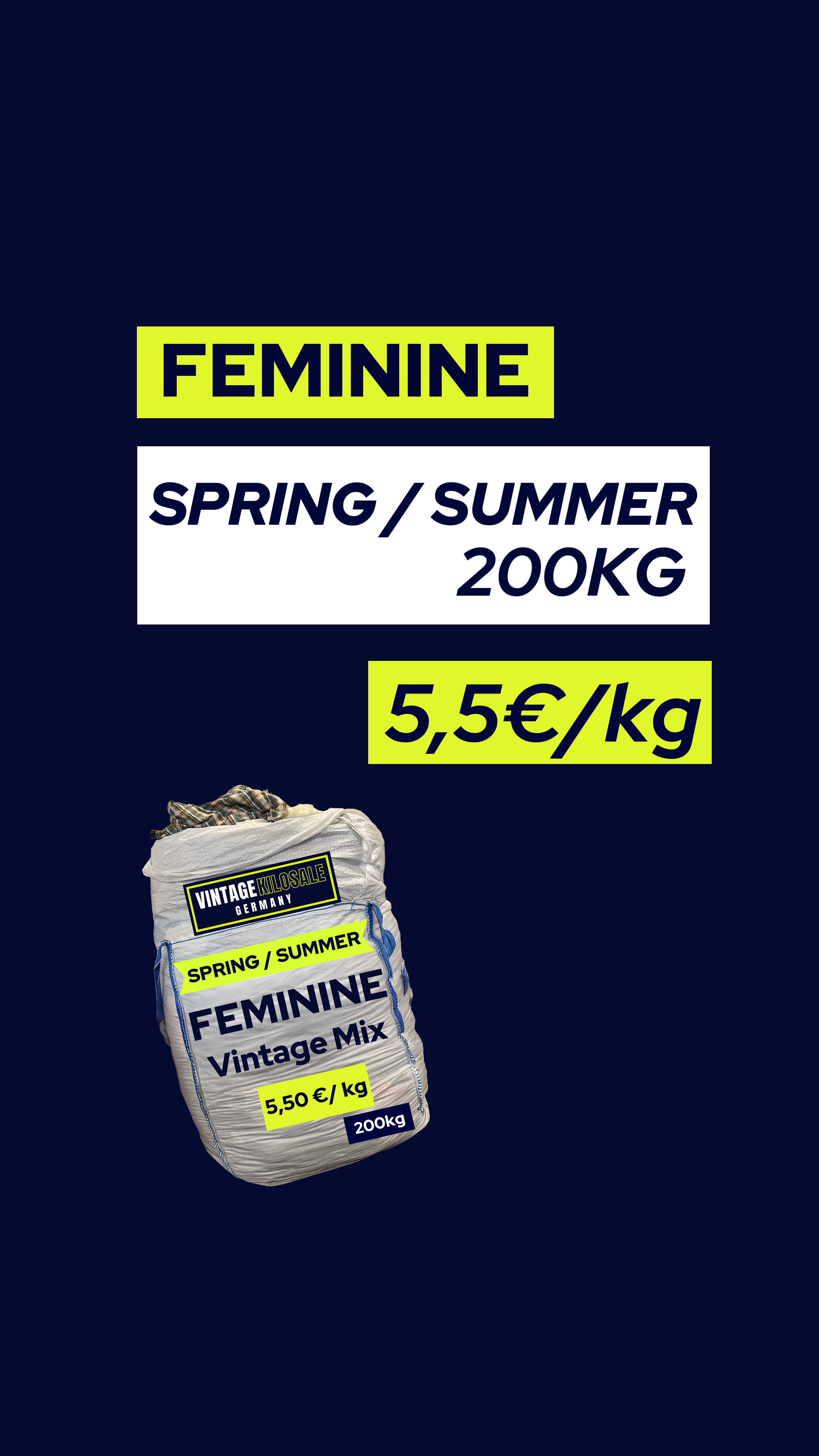 SPRING / SUMMER MIX | FEMININE Vintage Mix | 200kg