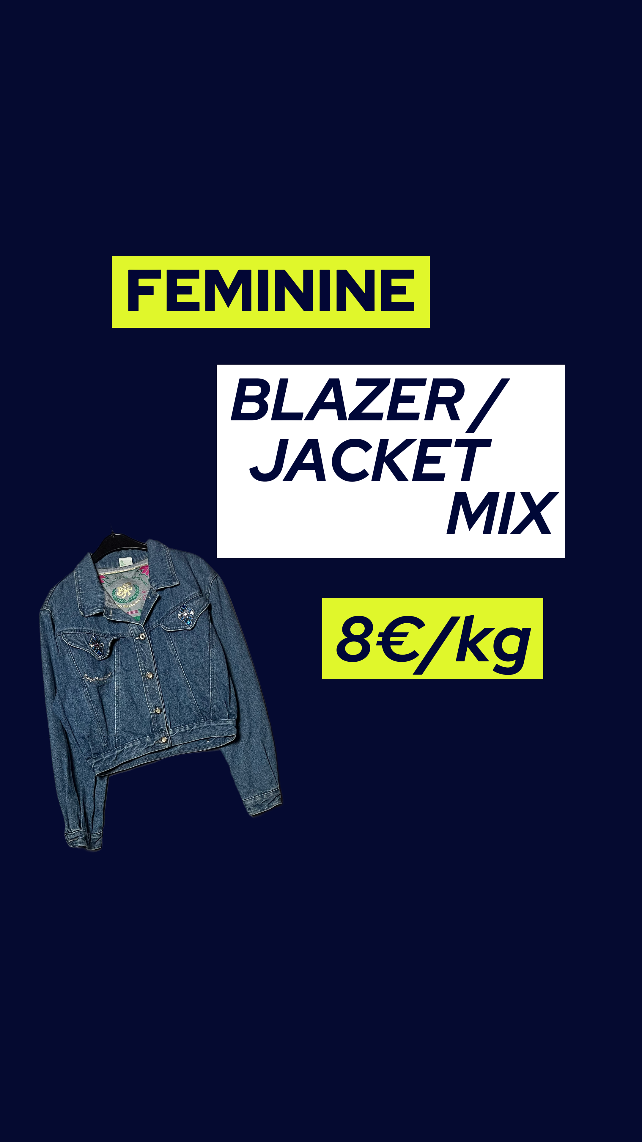 Ready-Made Feminine Vintage Blazer & Jacket Mix | 20kg