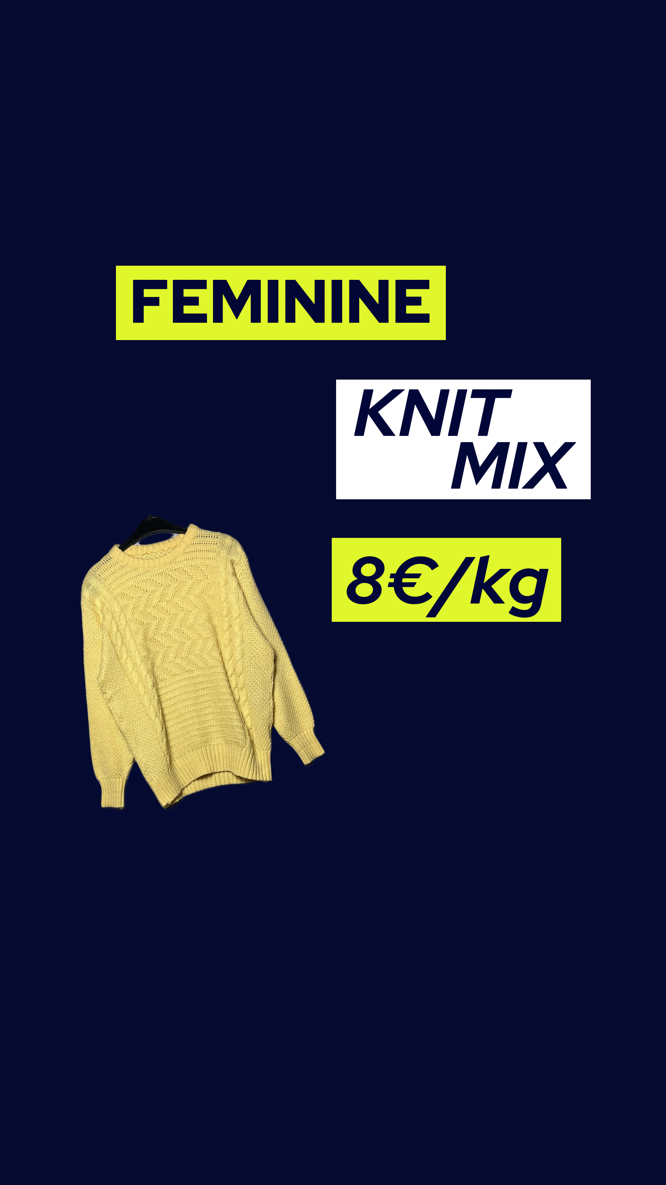 Ready-Made Feminine Vintage Knit Cardigan / Sweater Mix | 20kg